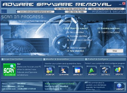 AdWare SpyWare Removal screenshot :