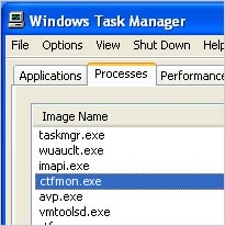 ctfmon exe is a microsoft process which runs in a background when you