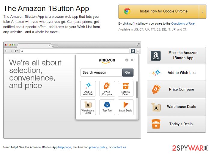amazon 1 button app uninstall