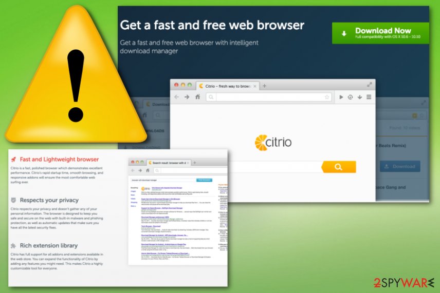 citrio browser download stays at 0 b