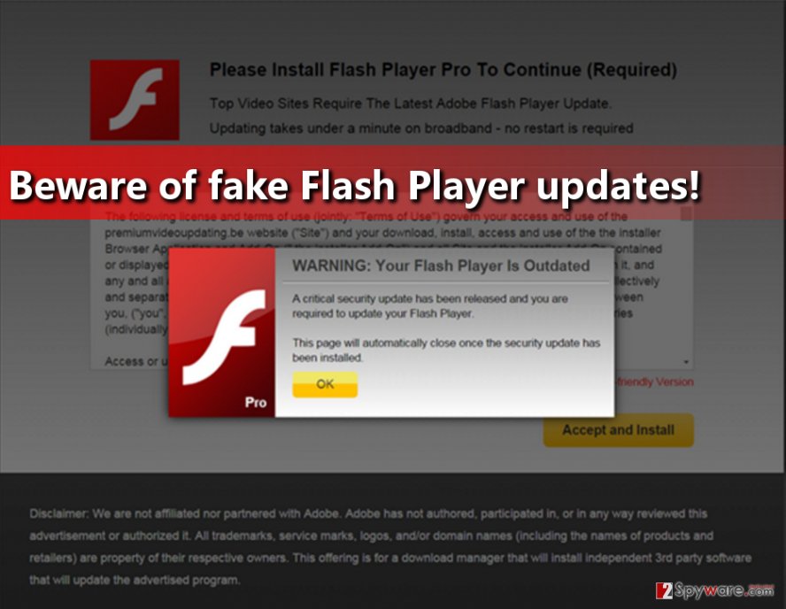 virus update adobe flash player