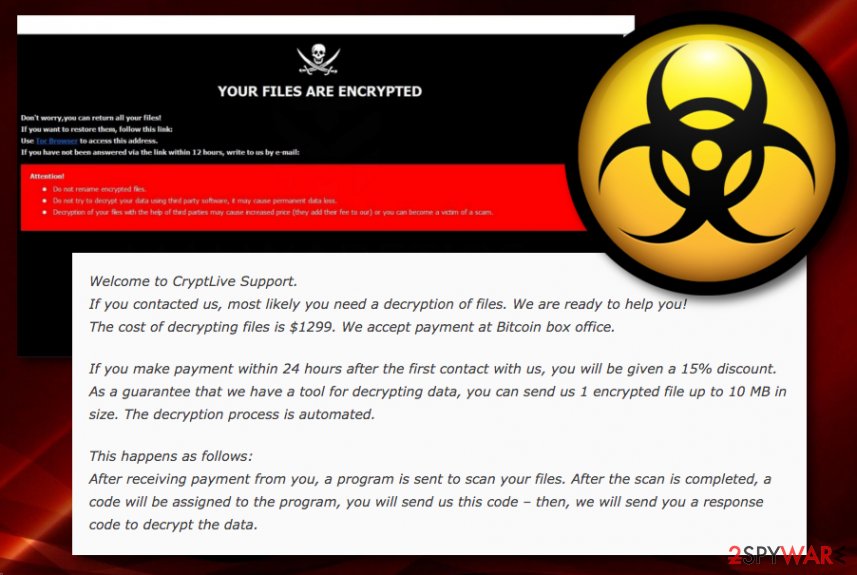 Remove Live Ransomware Bonus Decryption Steps Virus Removal Instructions