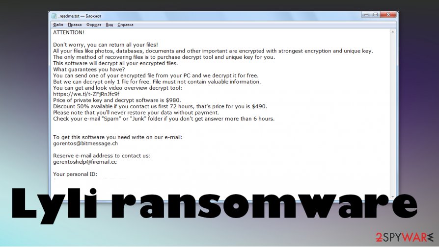 Lyli ransomware 