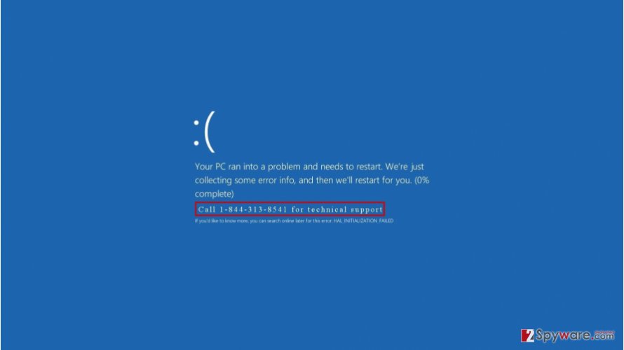 Remove “Windows ran into an unexpected error” virus (Tutorial)