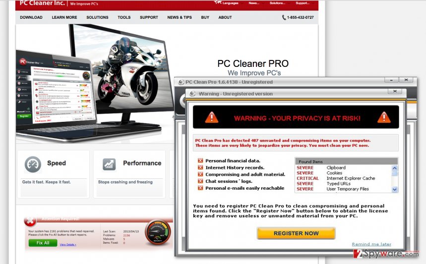 pc cleaner pro removal