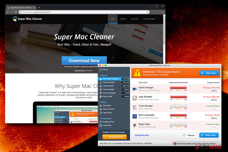 delete mac cleaner virus