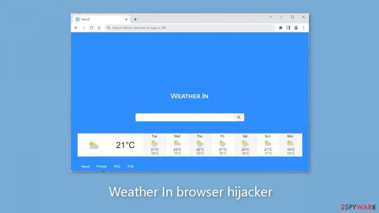 Remove Weather In Browser Hijacker (virus) - Free Guide