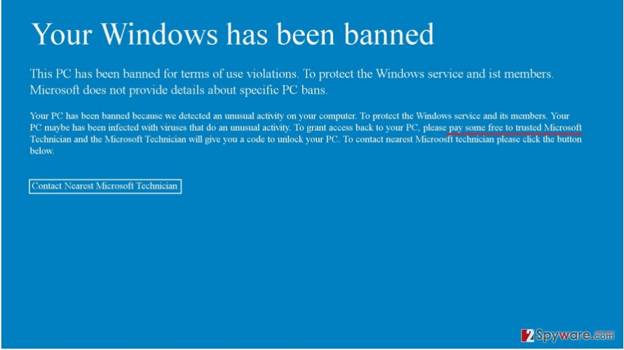 Remove Your Windows Has Been Banned virus (Free Guide) - Microsoft ...