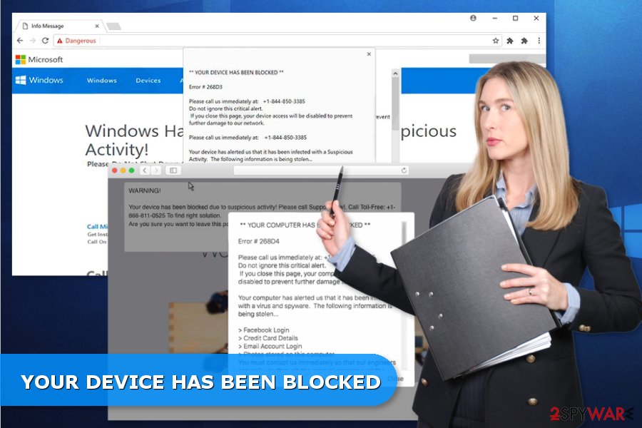 Remove YOUR DEVICE HAS BEEN BLOCKED Scam (Free Instructions) - Virus ...