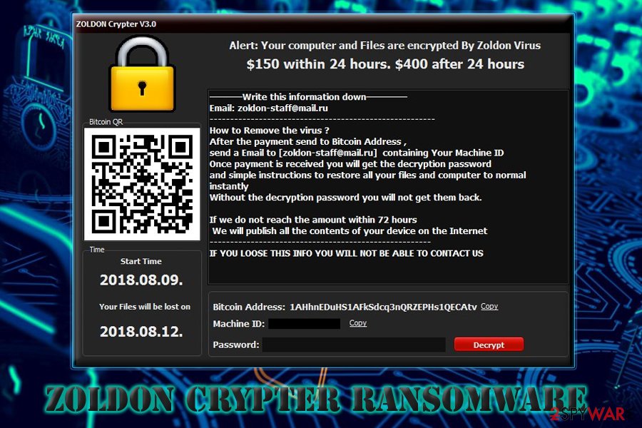 Remove Zoldon Crypter Ransomware Removal Instructions Decryption - 